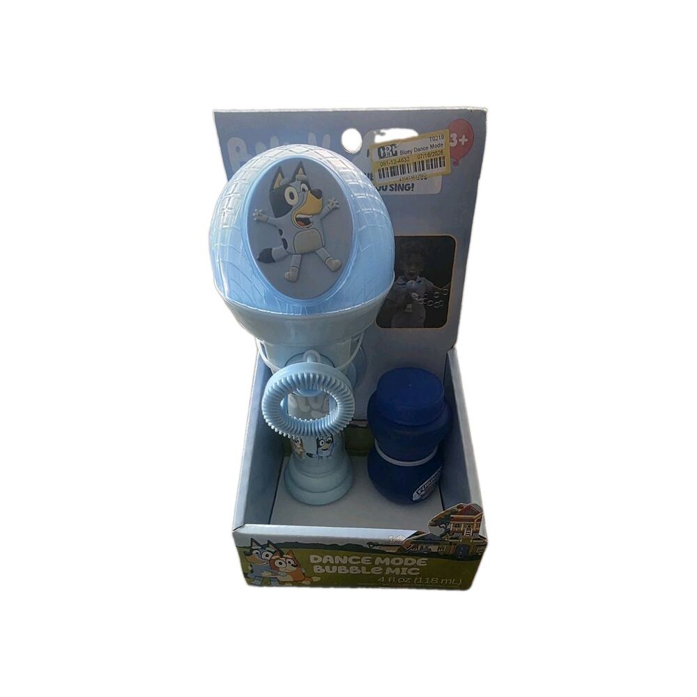 Bluey Dance Mode Bubble & Sing Microphone Voice Activated Bubble Machine...
